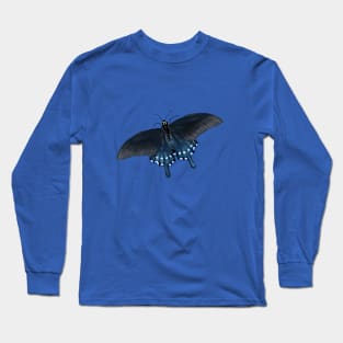 blue pipevine swallowtail butterfly Long Sleeve T-Shirt